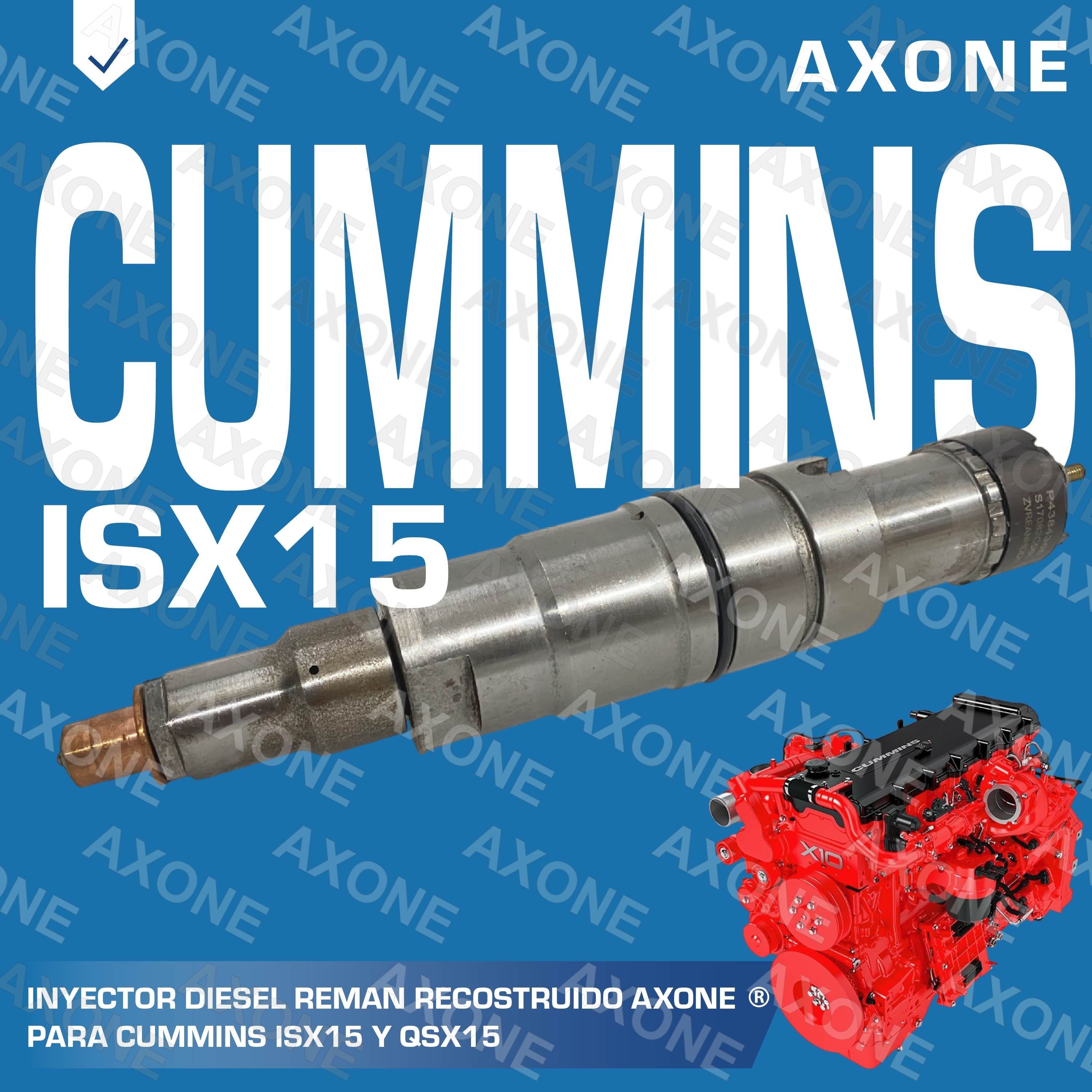 INYECTOR DIESEL 4384365 REMAN AXONE, PARA CUMMINS ISX15, QSX15 (4384365 ...
